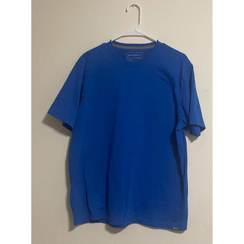 Eddie Bauer Mens Legendwash Blue Short Sleeve Crew Neck T-Shirt Size Large